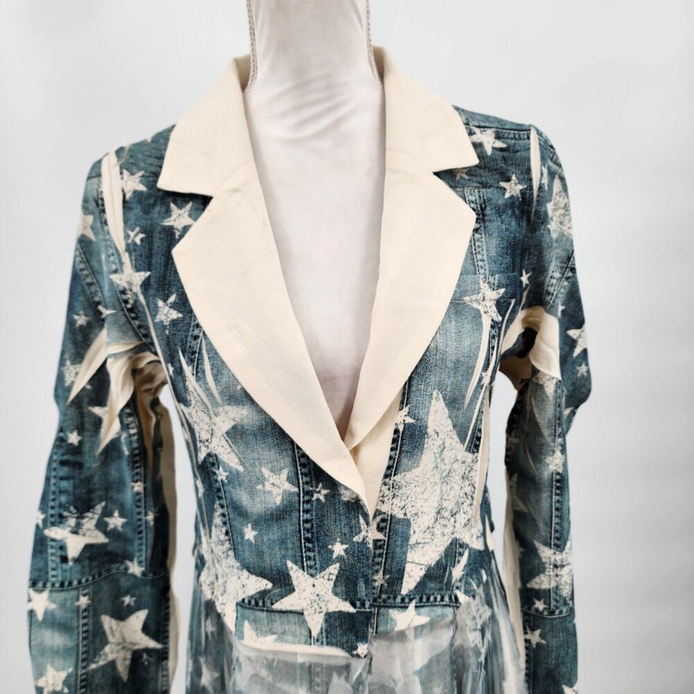 ORIGAMI Victorian Lace Star Print Cardigan Duster S-XXL NWT - Picture 13 of 16